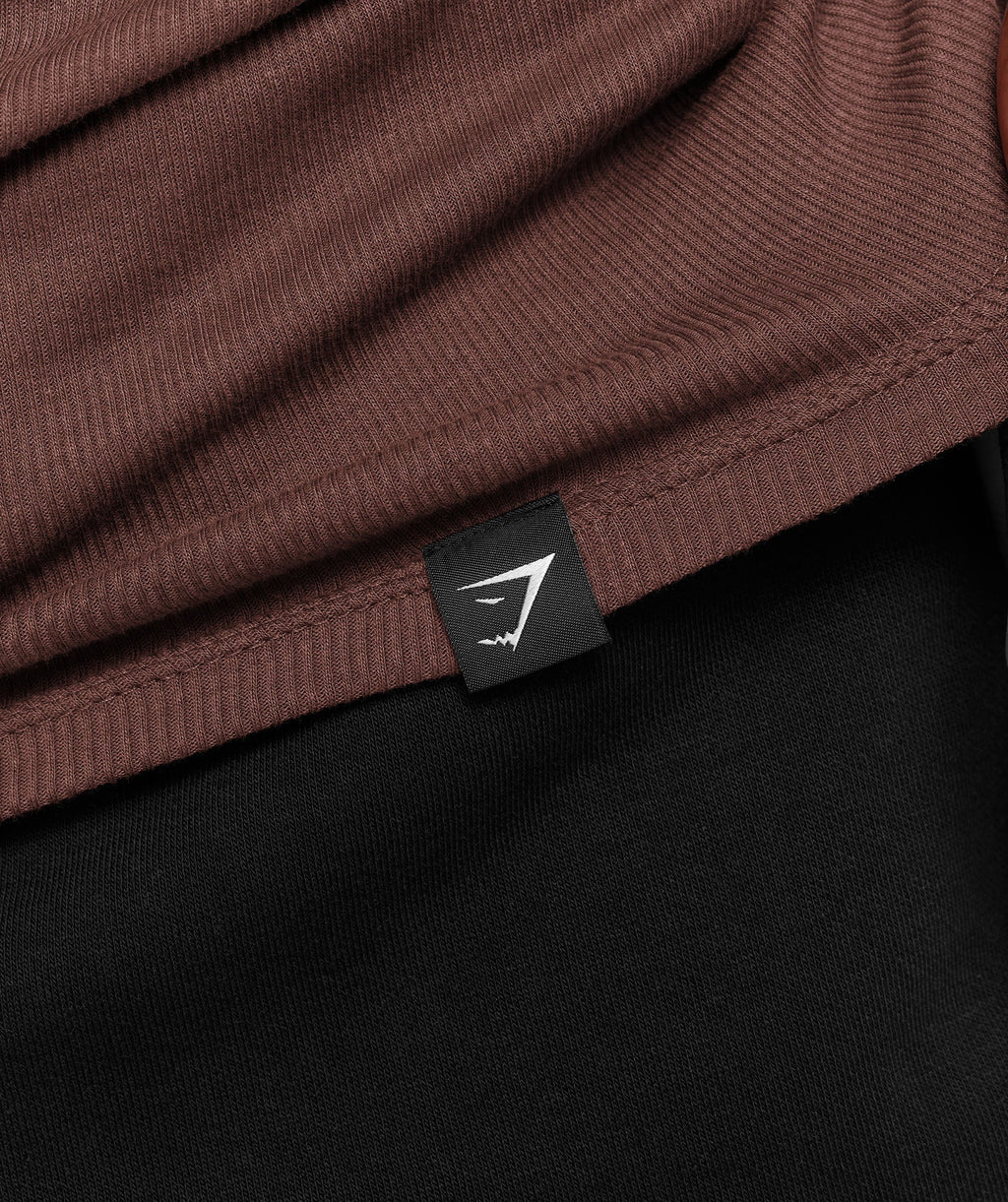 Ribbed Tank 1PK - Espresso Brown — imagem 5