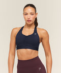 High Support Ruched Sports Bra - Heavy Blue — imagem 1