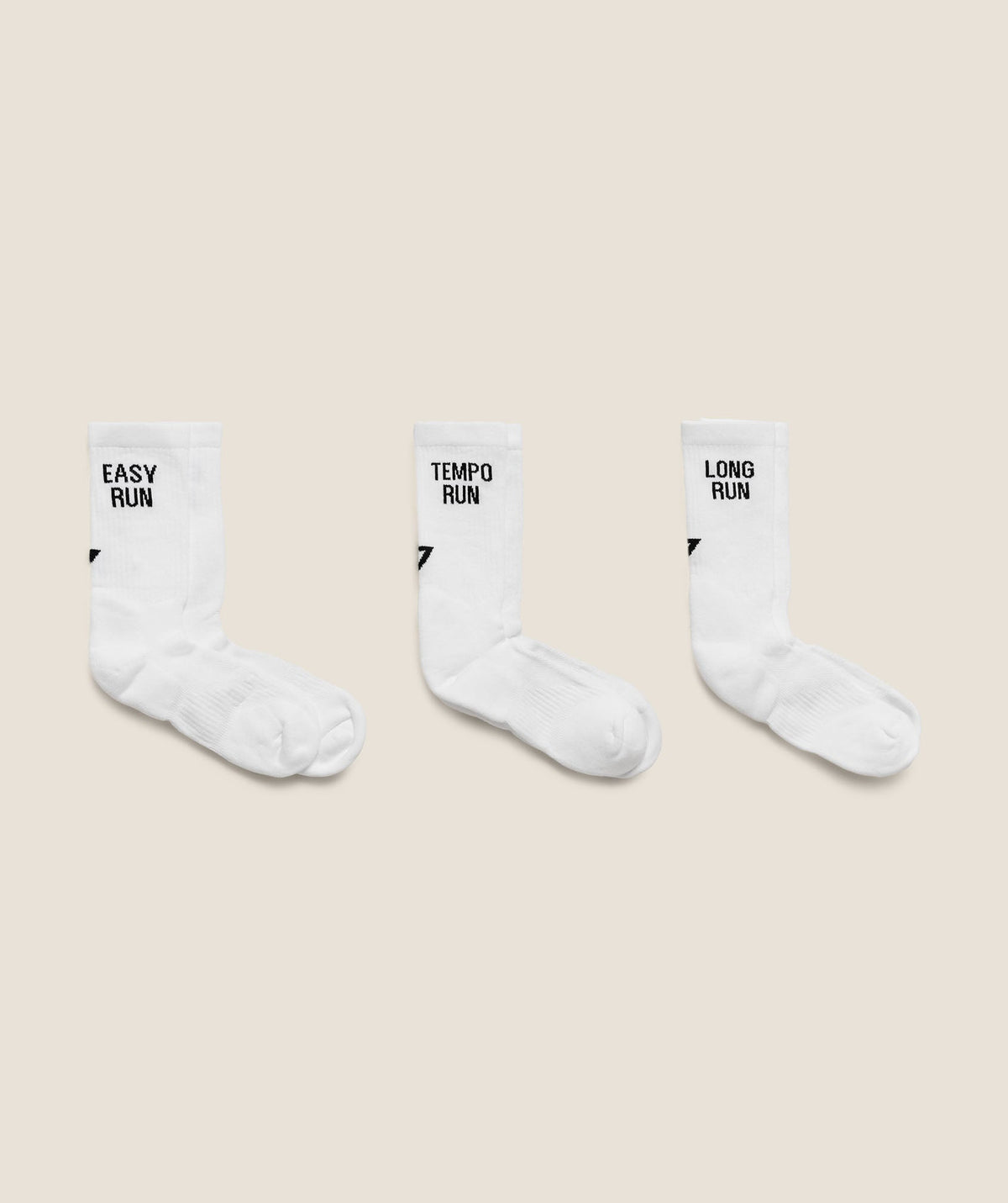Running Graphic Performance Crew Sock 3pk - White — imagem 2