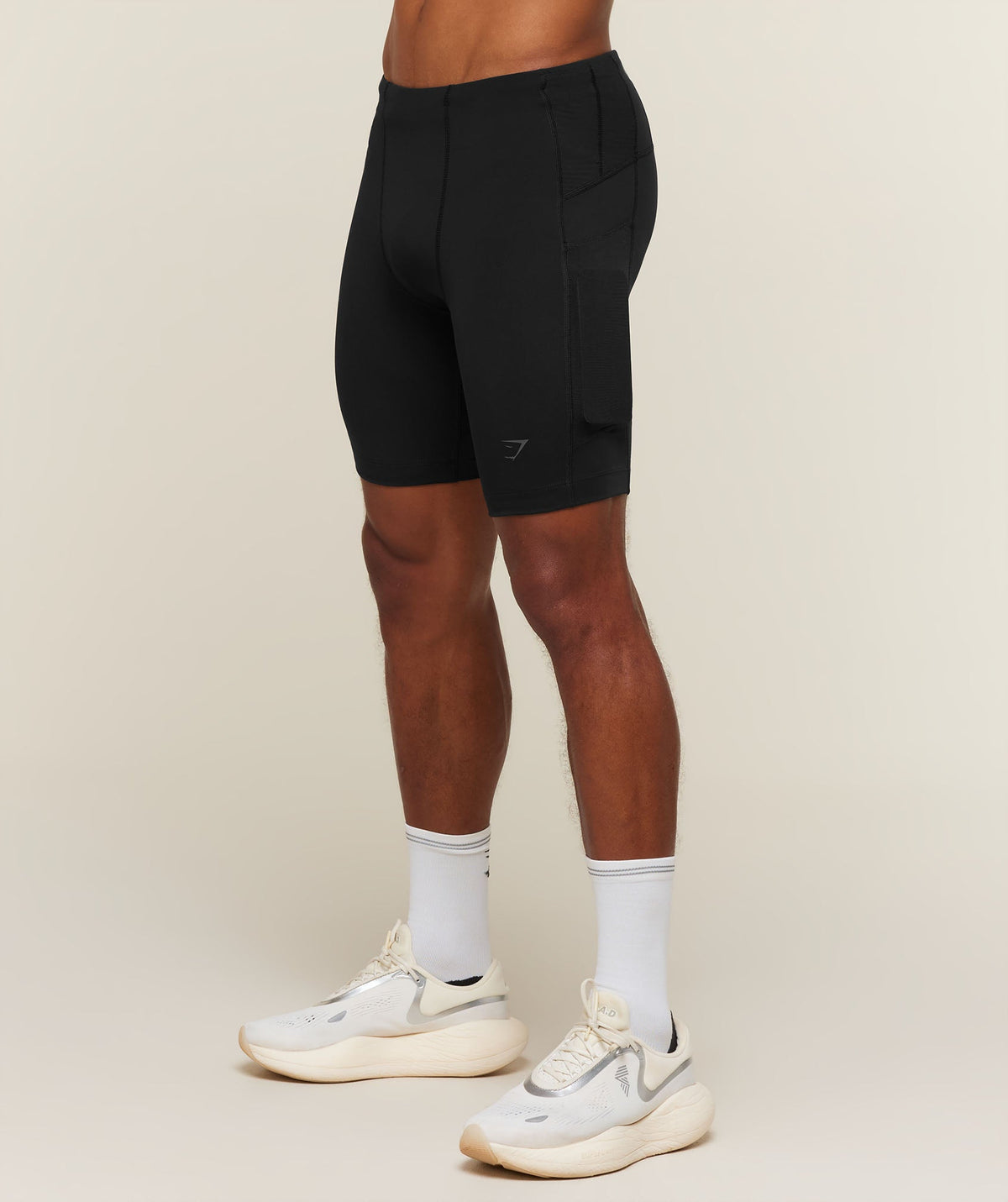 Running Elite 7 Pocket Half Tights - Black — imagem 1