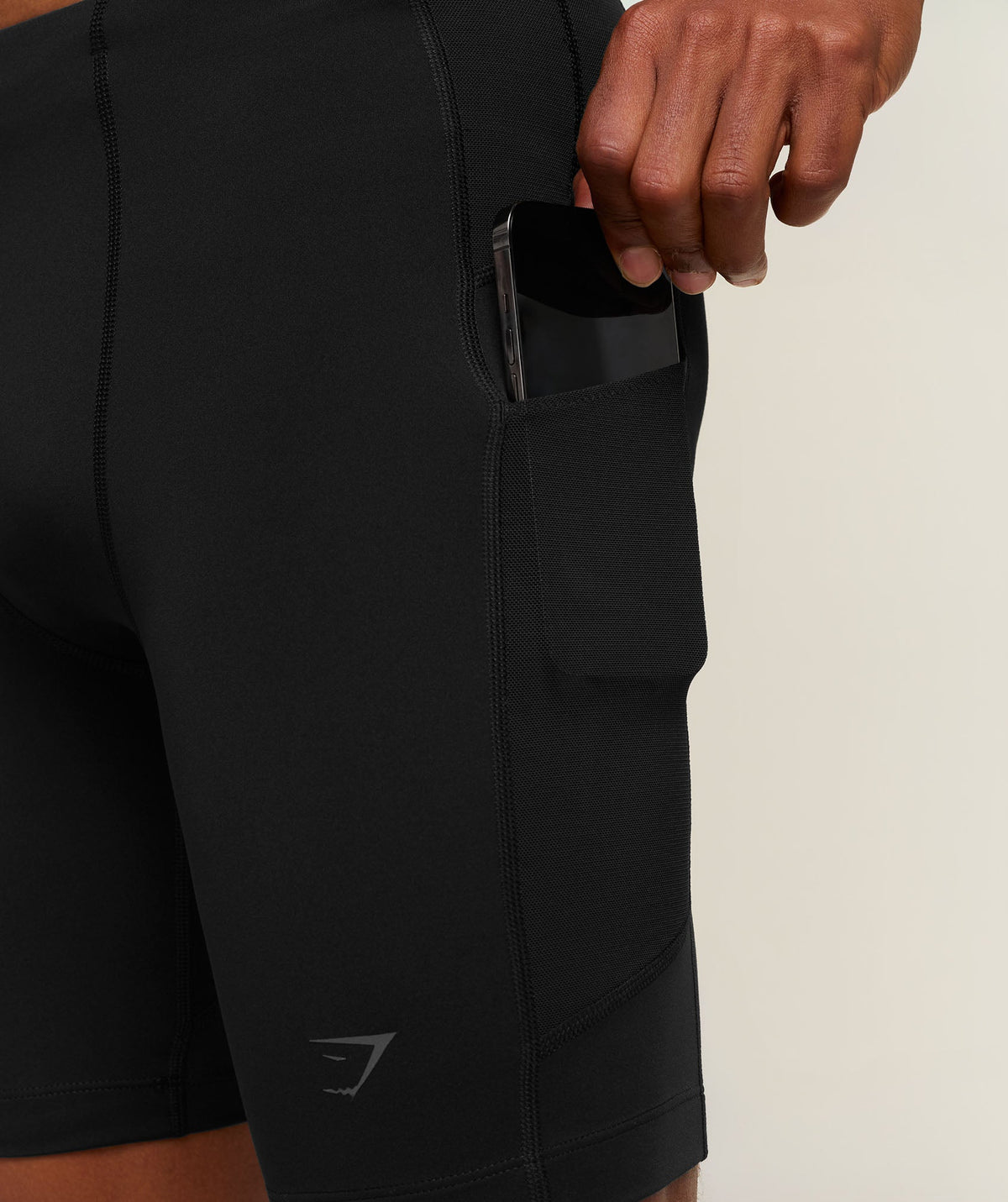 Running Elite 7 Pocket Half Tights - Black — imagem 5