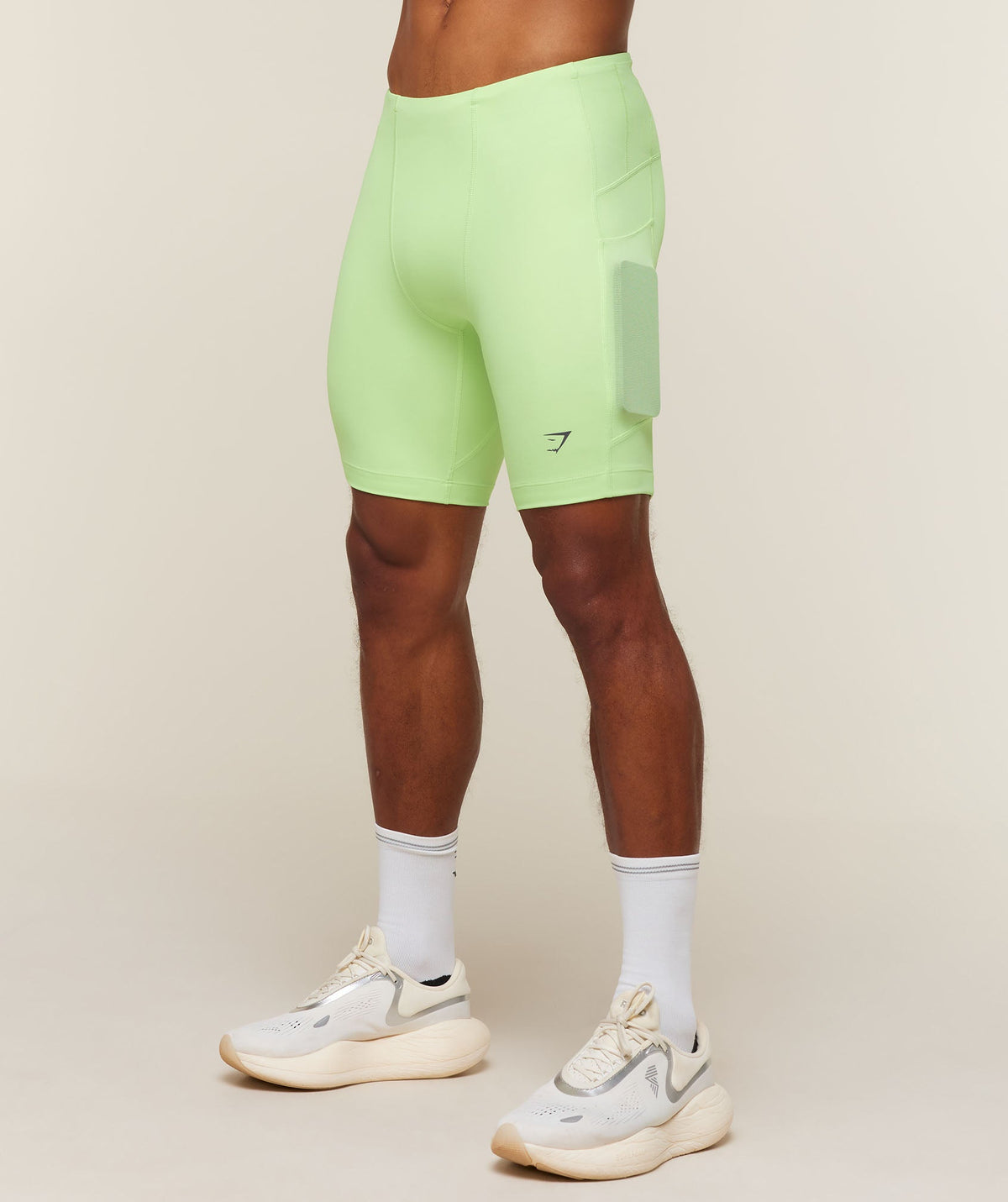 Running Elite 7 Pocket Half Tights - Pace Green — imagem 1