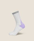 Running Elite Crew Sock Single - White/Pace Purple — imagem 1