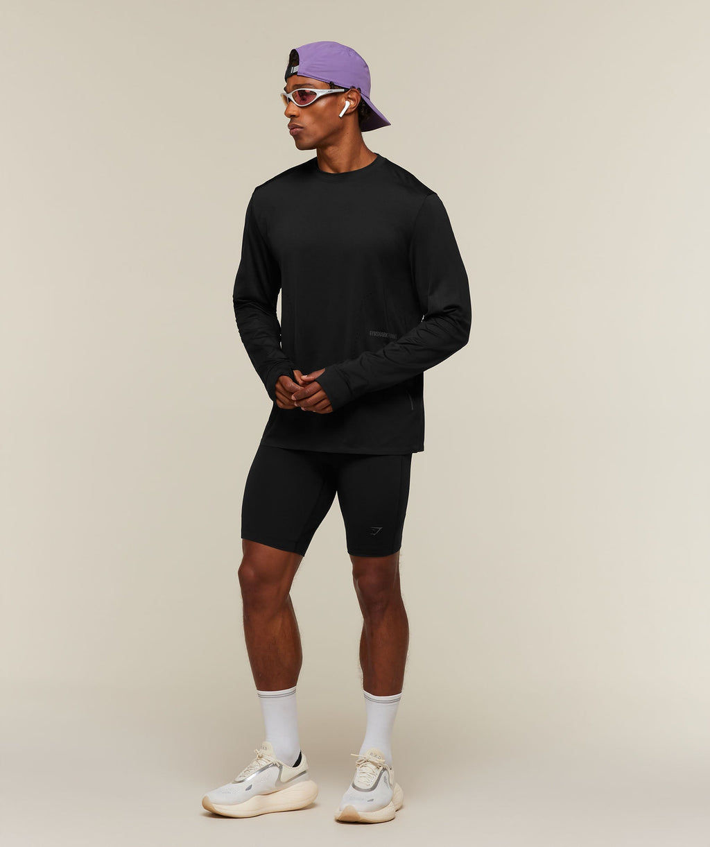Running Elite Long Sleeve T-Shirt - Black — imagem 7