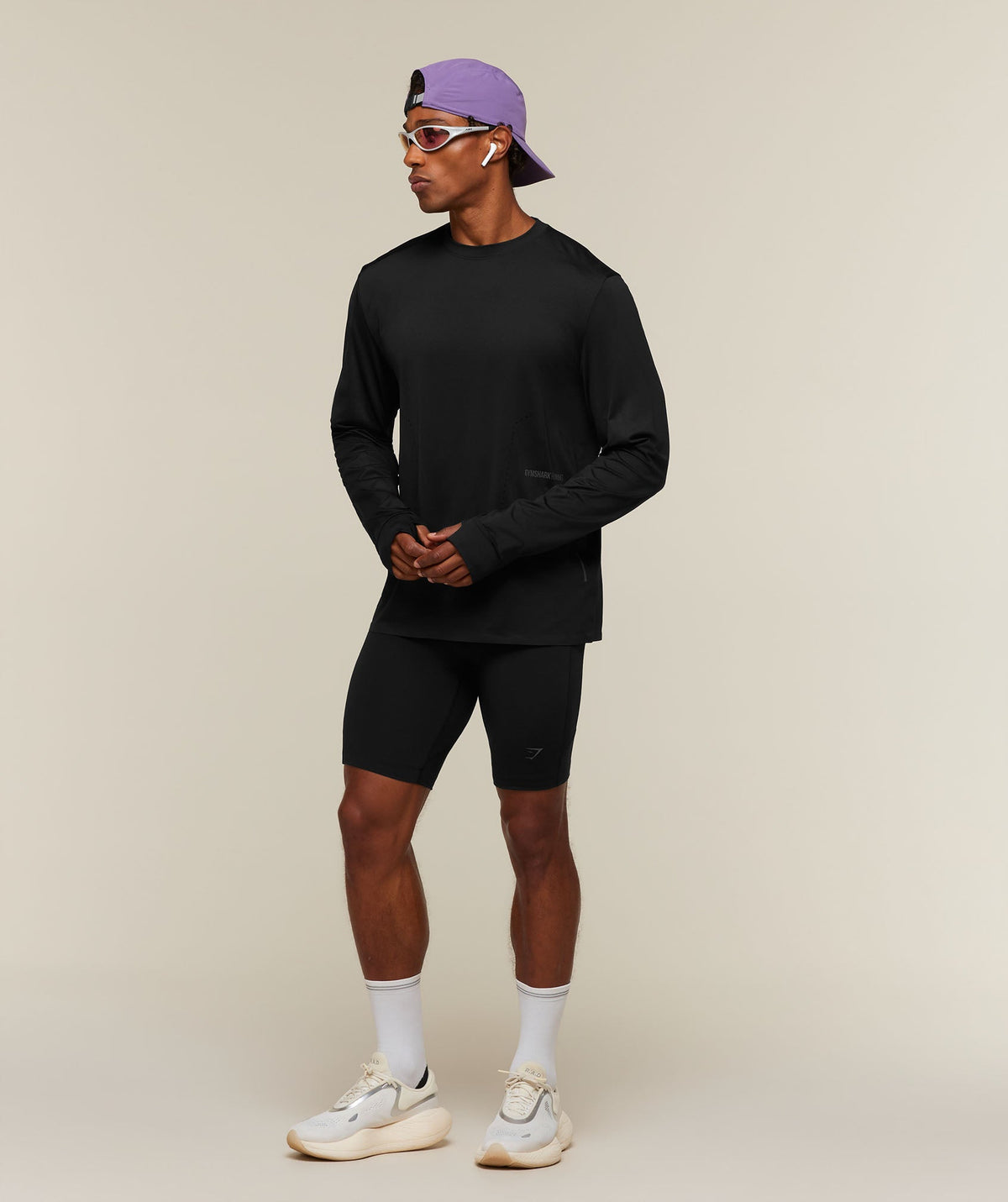 Running Elite Long Sleeve T-Shirt - Black — imagem 7