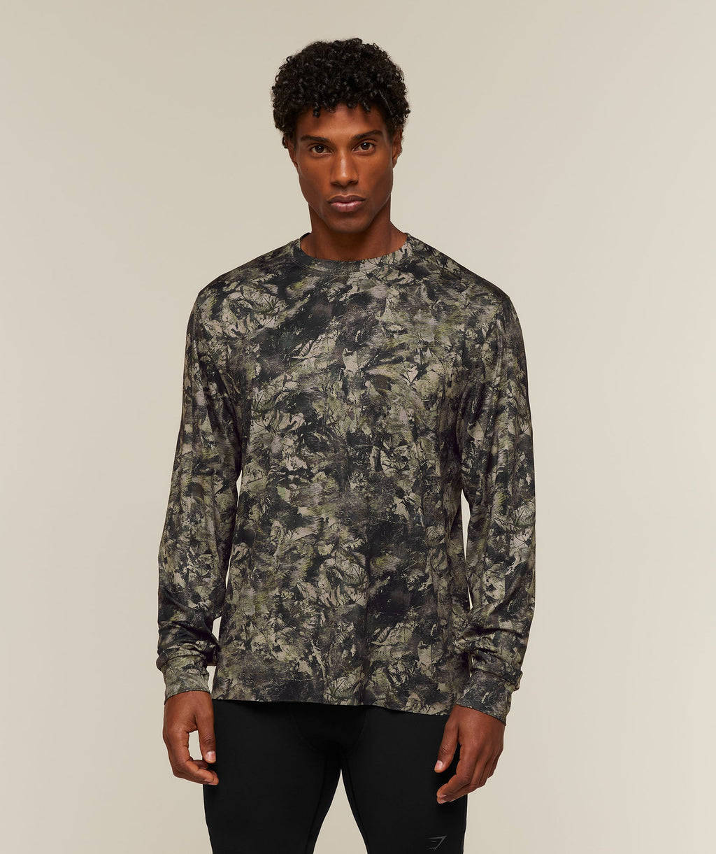 Running Elite Long Sleeve T-Shirt - Chalk Beige — imagem 1