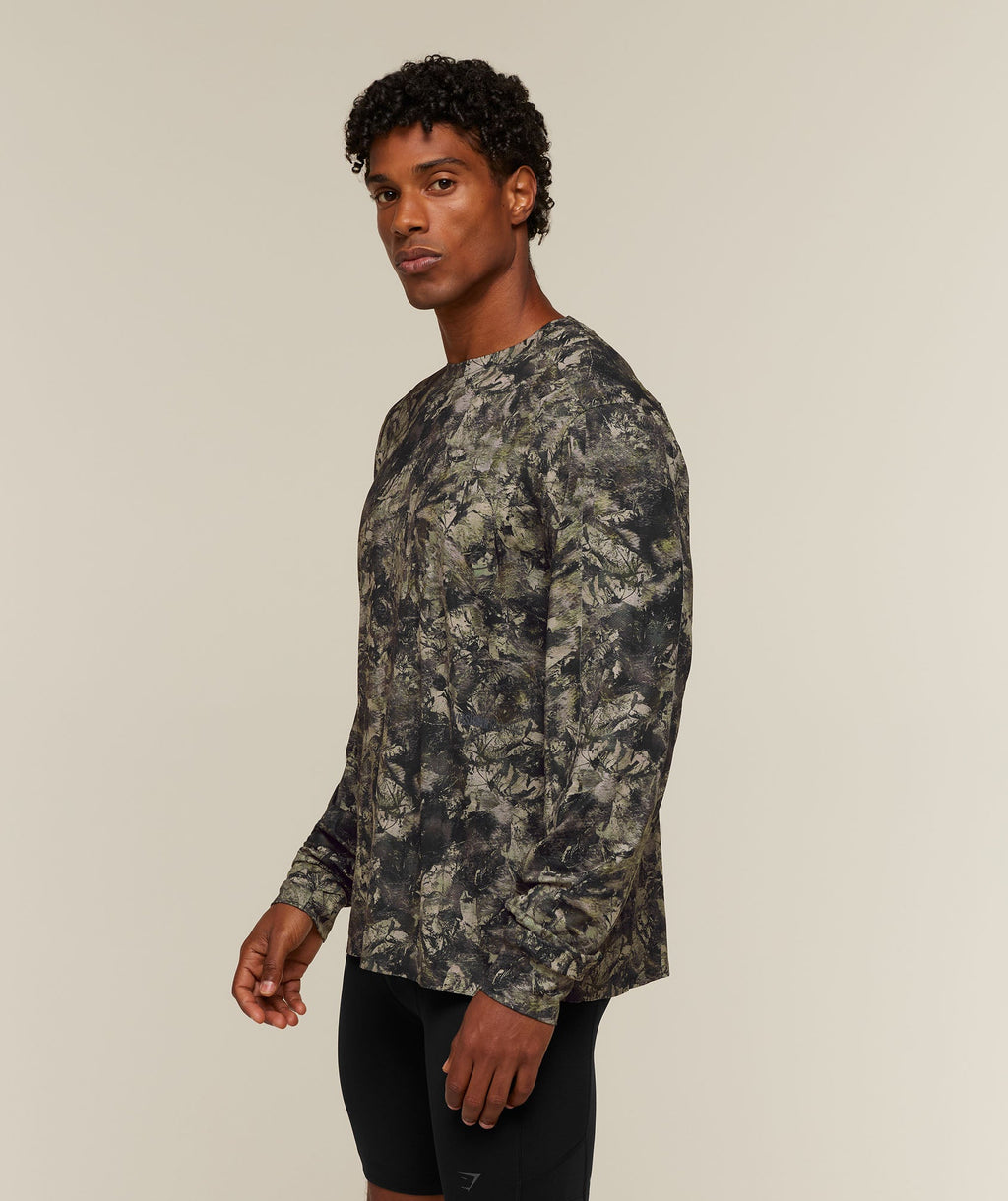 Running Elite Long Sleeve T-Shirt - Chalk Beige — imagem 3