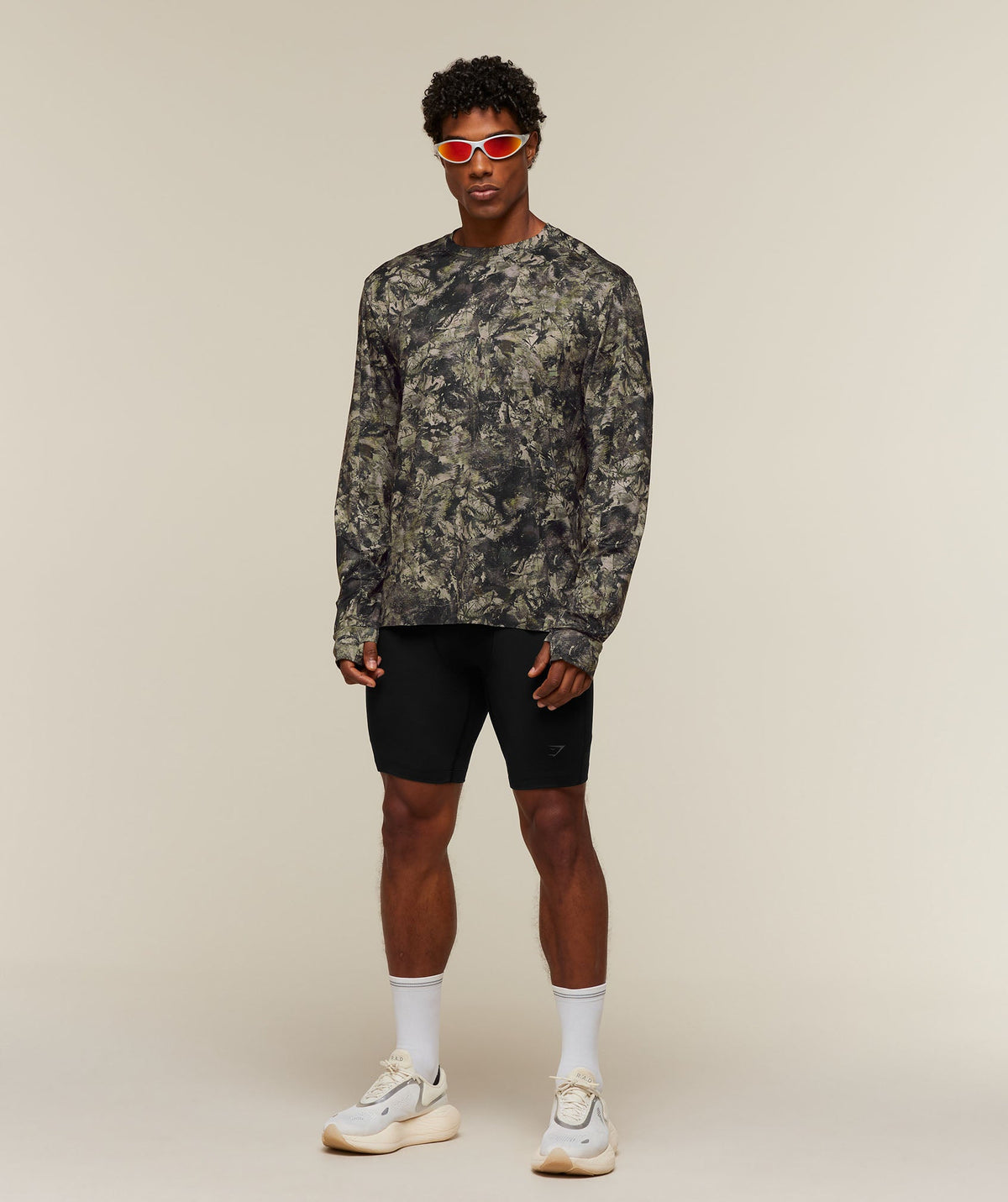 Running Elite Long Sleeve T-Shirt - Chalk Beige — imagem 7