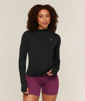 Running High Neck Long Sleeve Top - Black — imagem 1