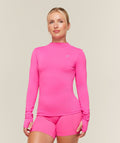 Running High Neck Long Sleeve Top - Energy Pink — imagem 1