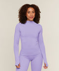 Running High Neck Long Sleeve Top - Pace Purple — imagem 1