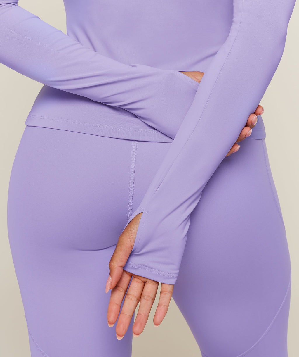 Running High Neck Long Sleeve Top - Pace Purple — imagem 5