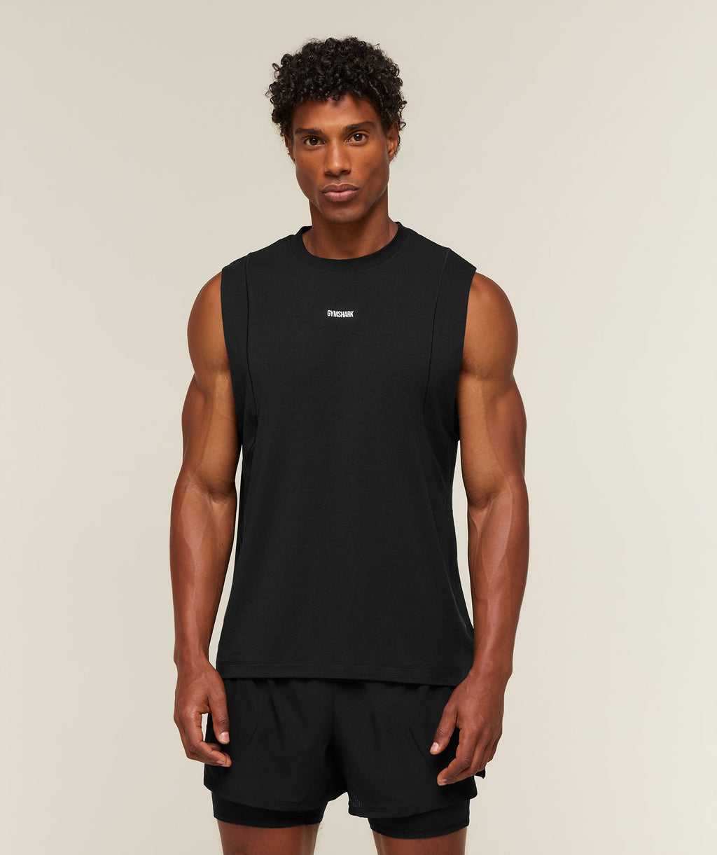 Running Boxy Tank - Black — imagem 1