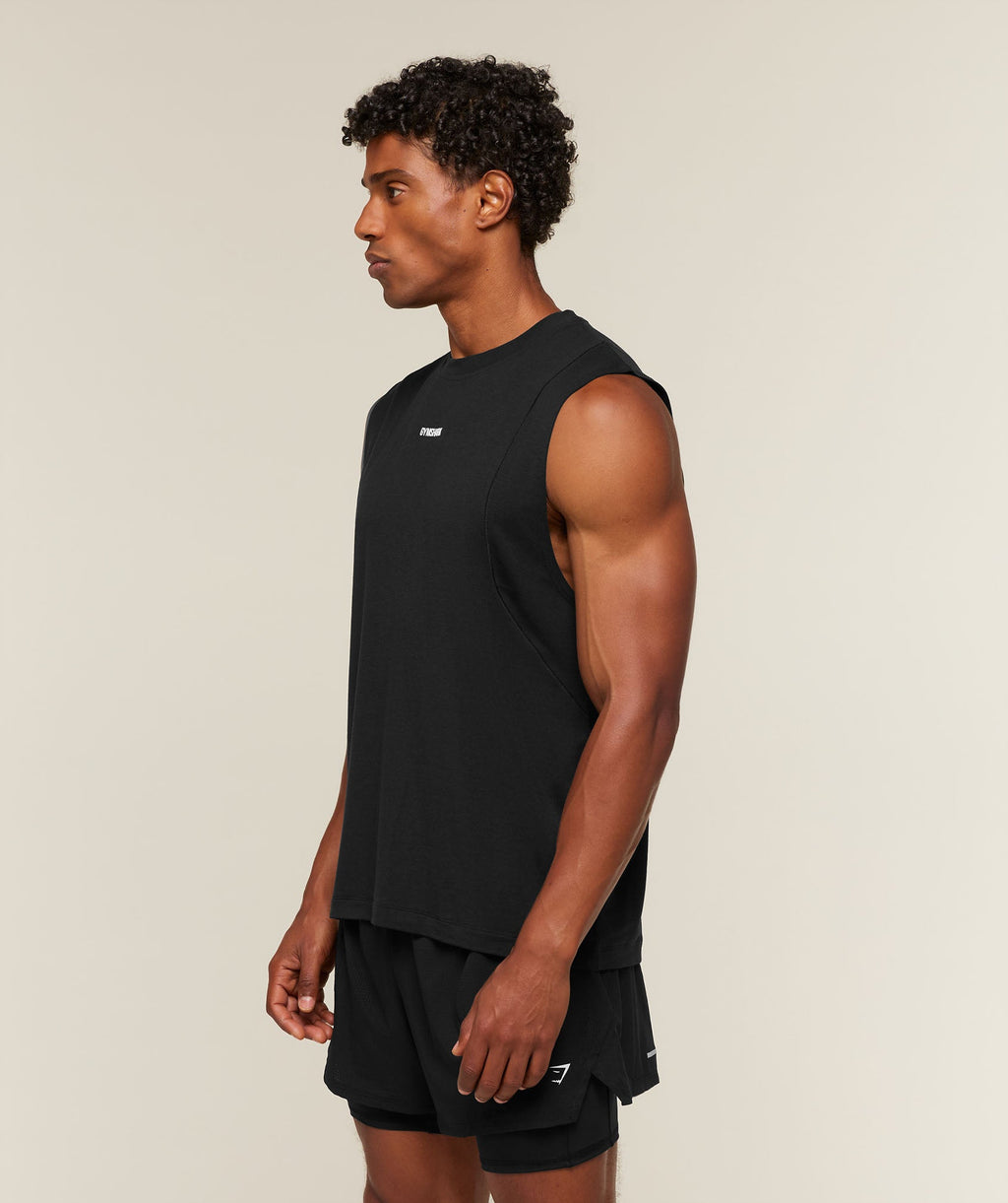 Running Boxy Tank - Black — imagem 3