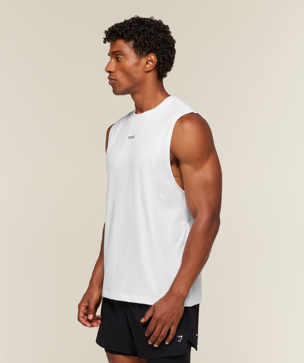 Running Boxy Tank - White — imagem 3