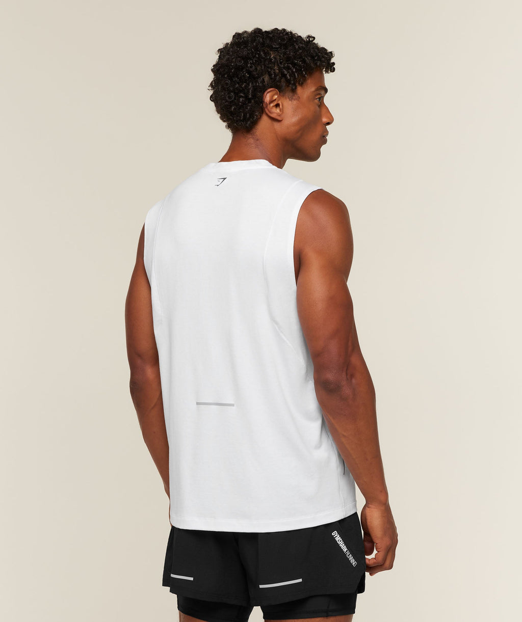 Running Boxy Tank - White — imagem 2