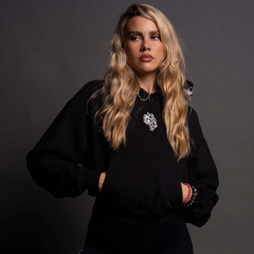 Chopper "Owen" (Cropped) Hoodie in Black — imagem 1