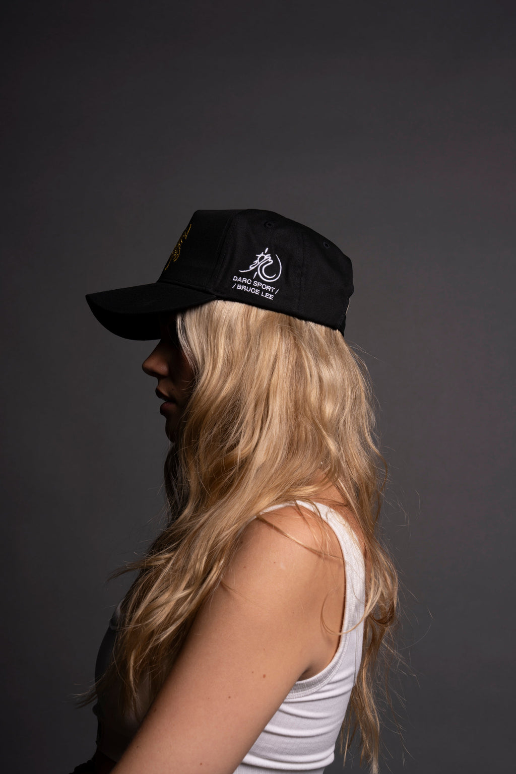 Don't Think, Feel! 5 Panel Hat in Black — imagem 8
