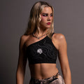 Our Fire "One Shoulder" Energy Bra in Black — imagem 1