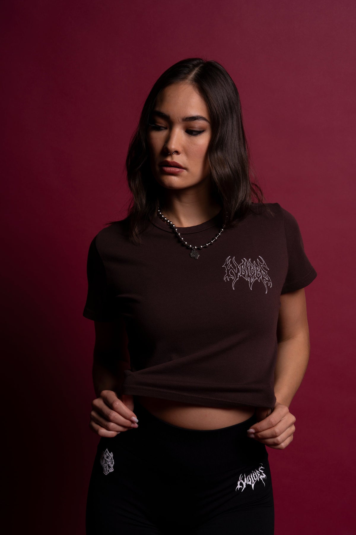 Close To The Heart "Timeless" Tee in Darc Garnet - imagem 9