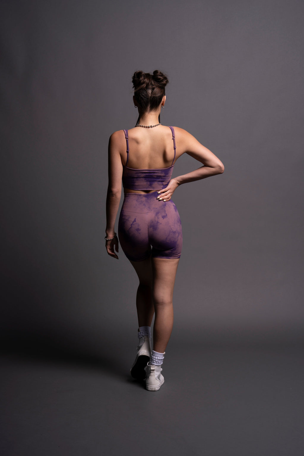 Our Stamp "Everson Seamless" Valencourt Bra in Purple Sky — imagem 6