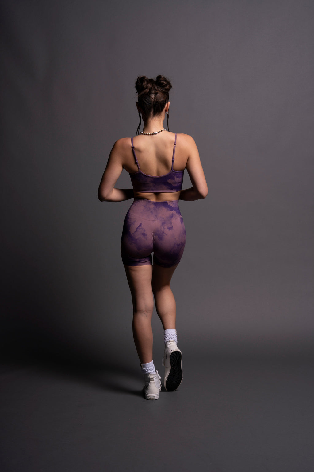 Dual Wolf "Everson Seamless" Sports Bra in Purple Sky — imagem 6