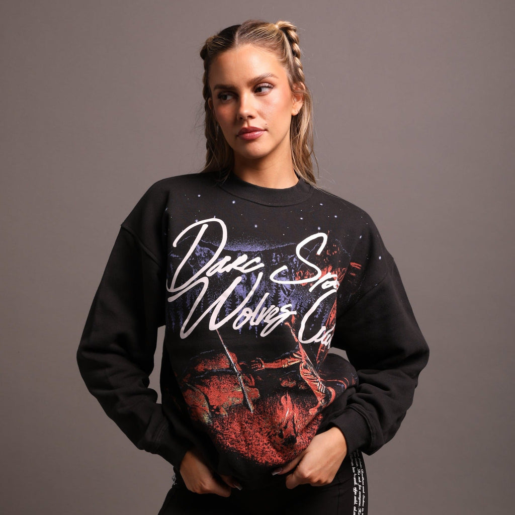 She The Hardest Climb "Vintage London" Crewneck in Charcoal - imagem 1