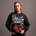 She The Hardest Climb "Vintage London" Crewneck in Charcoal - imagem 1