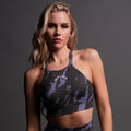 Chopper "Everson Seamless" High Neck Bra in Purple Stone Native Camo — imagem 1