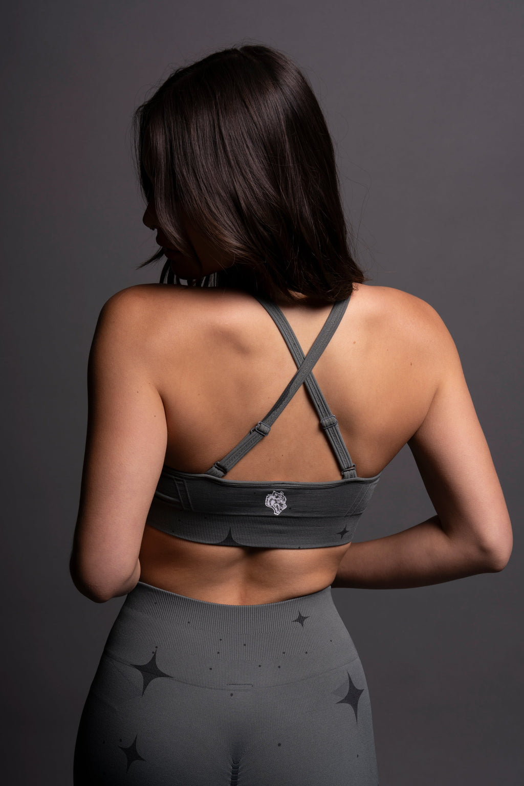 Chopper "Everson Seamless" High Neck Bra in Greek Stone Starry Night — imagem 7
