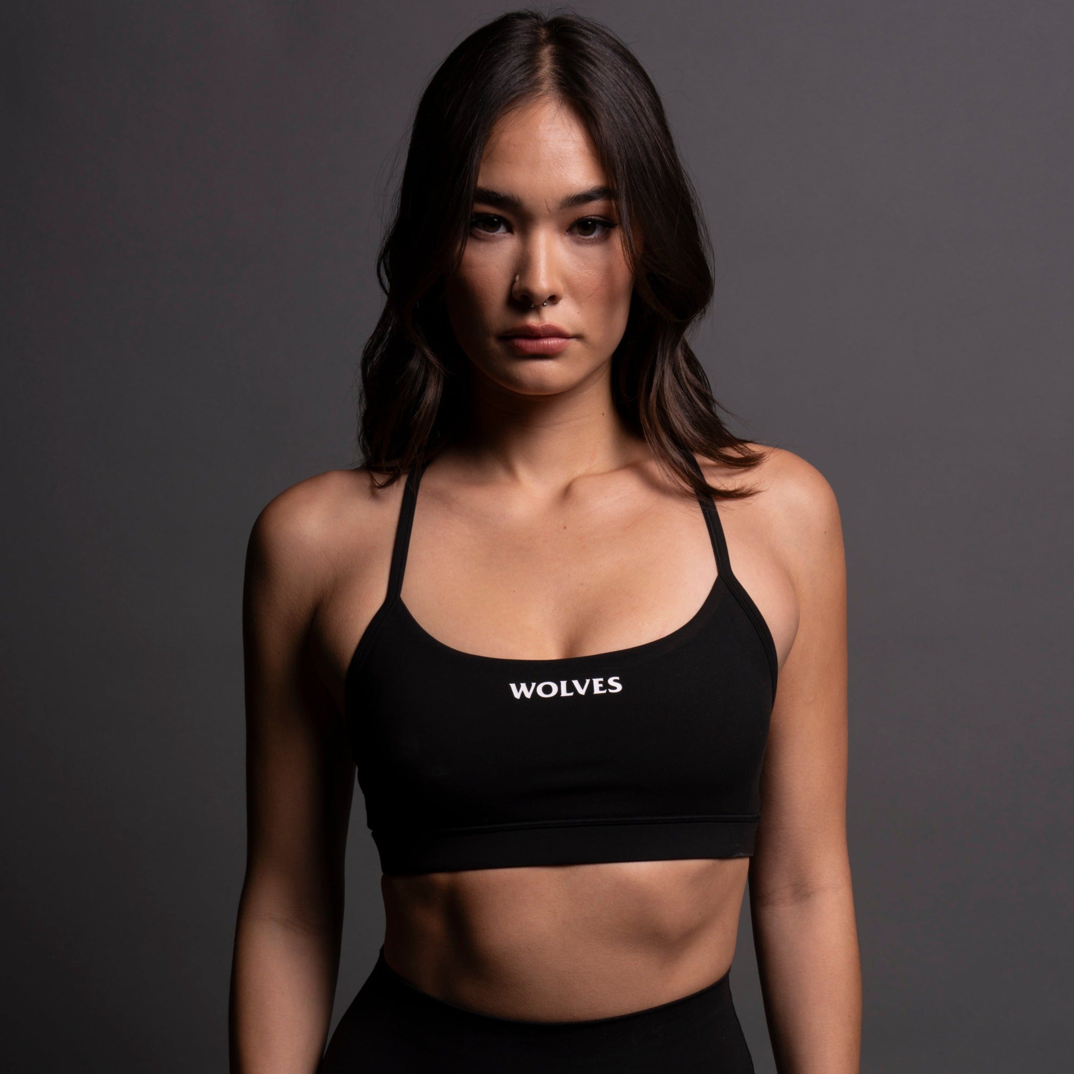 WLVS "Energy" Everyday Sports Bra in Black — imagem 1