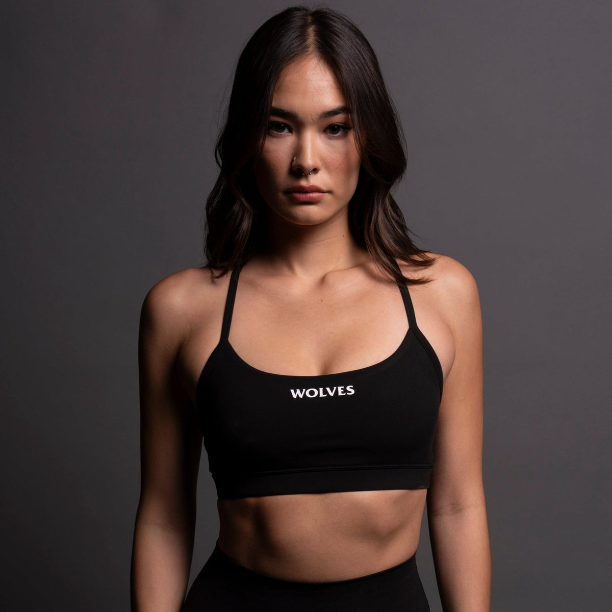 WLVS "Energy" Everyday Sports Bra in Black - imagem 1