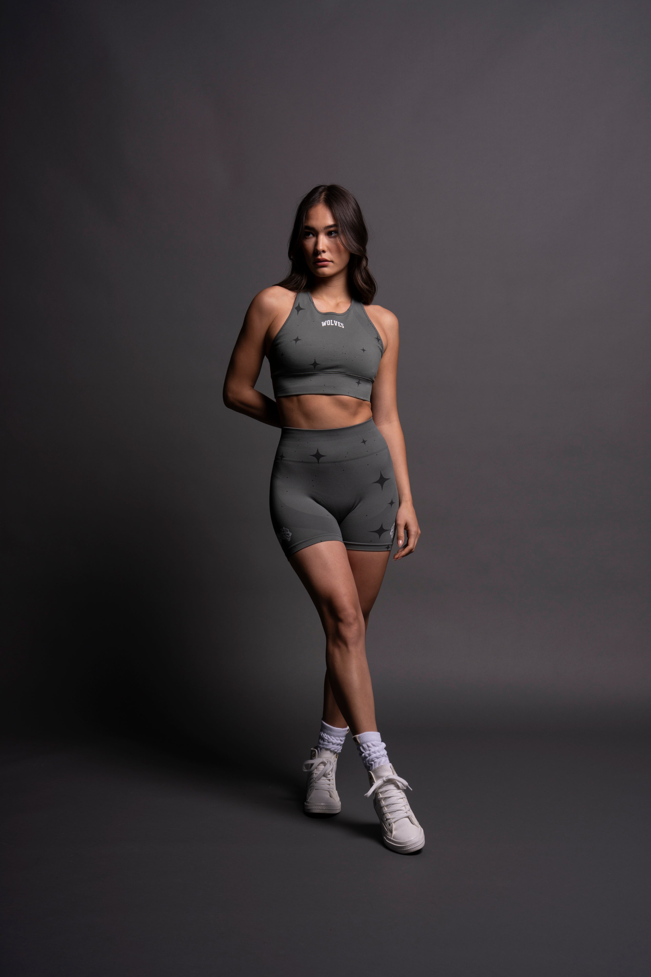 Loyalty "Everson Seamless" Racerback Tank in Greek Stone Starry Night — imagem 5