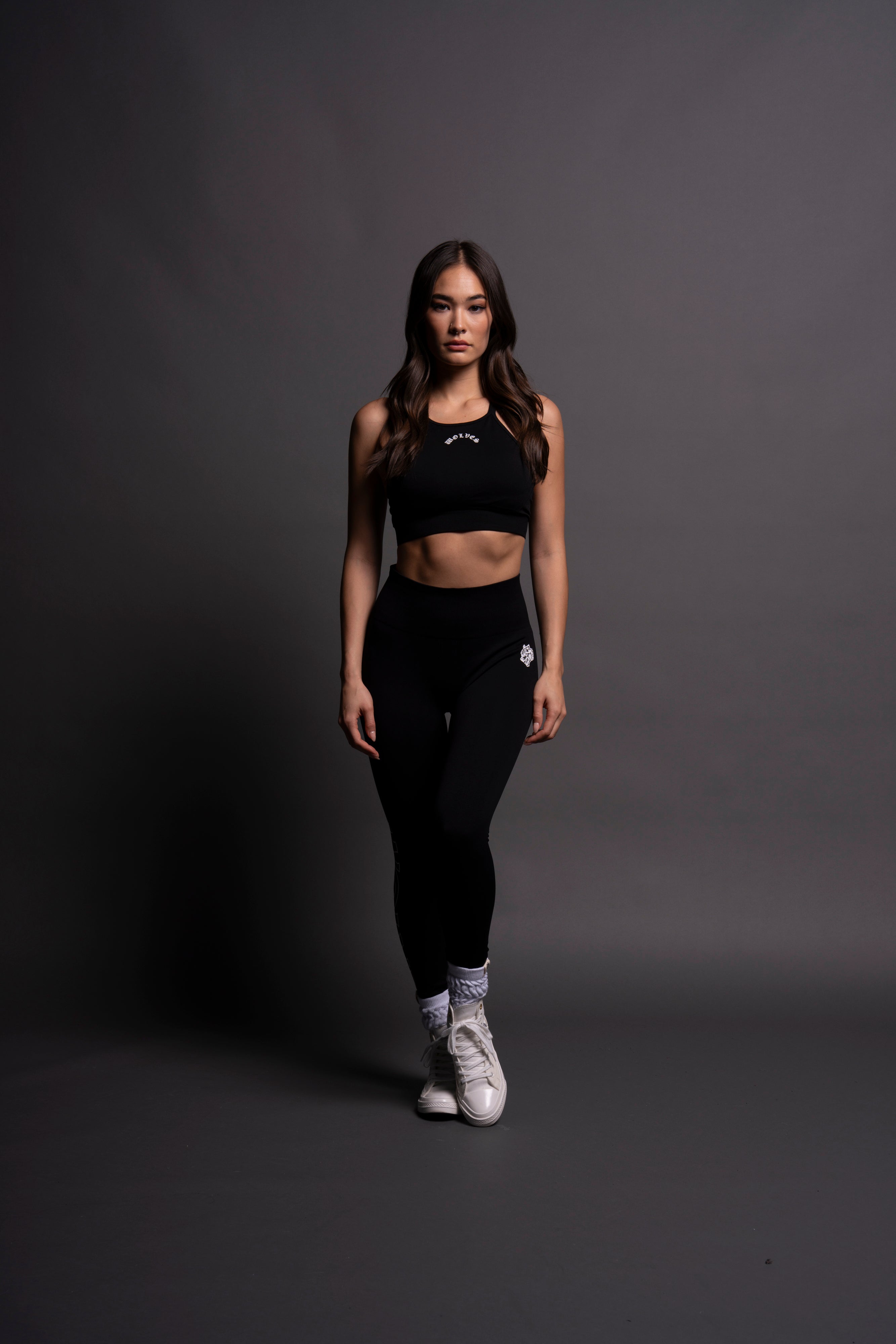 Chopper "Everson Seamless" High Neck Bra in Black — imagem 5