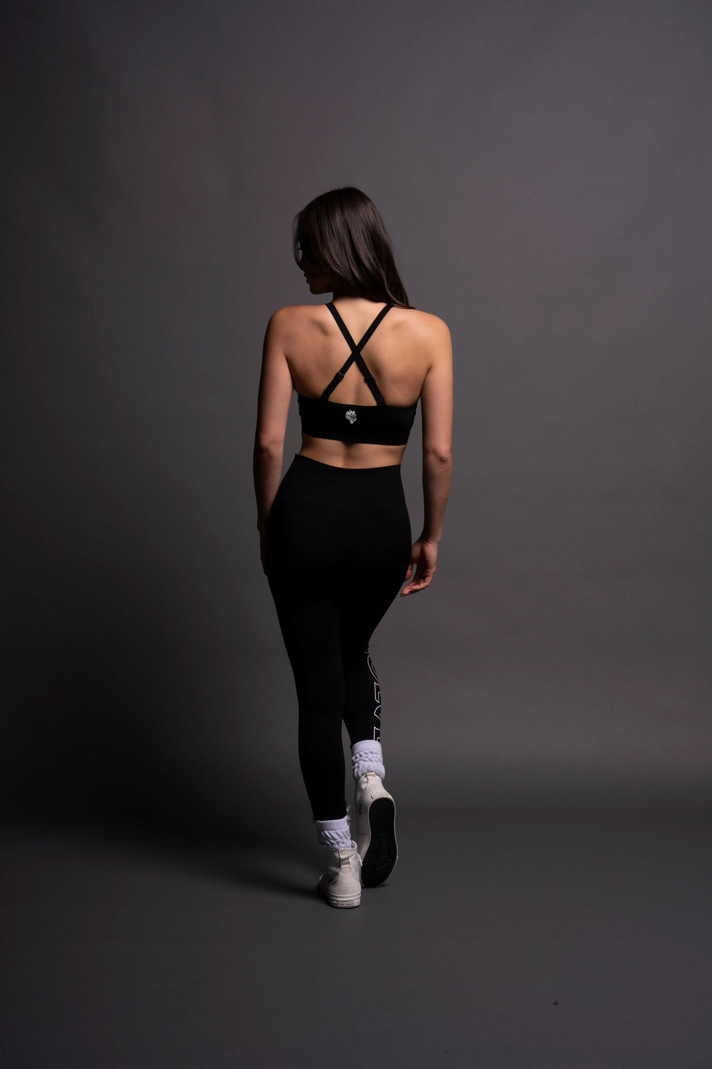 Chopper "Everson Seamless" High Neck Bra in Black — imagem 7