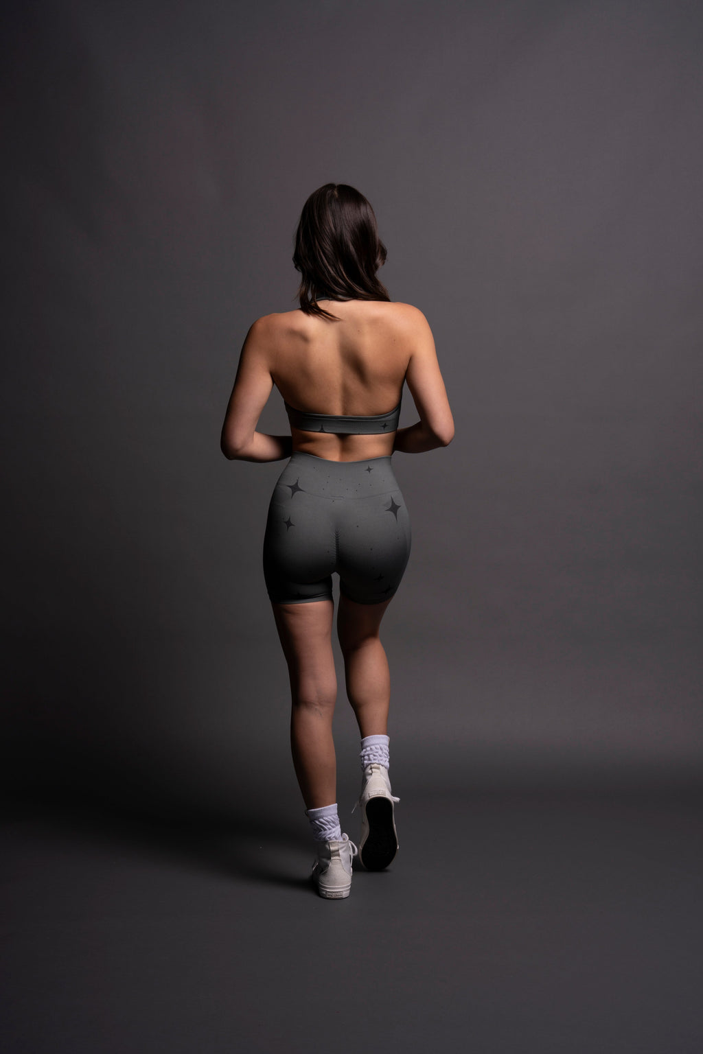 Hardcore "Everson Seamless" Halter Bra in Greek Stone Starry Night — imagem 6