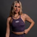 Hesh "Everson Seamless" High Neck Bra in Purple Night Web — imagem 1