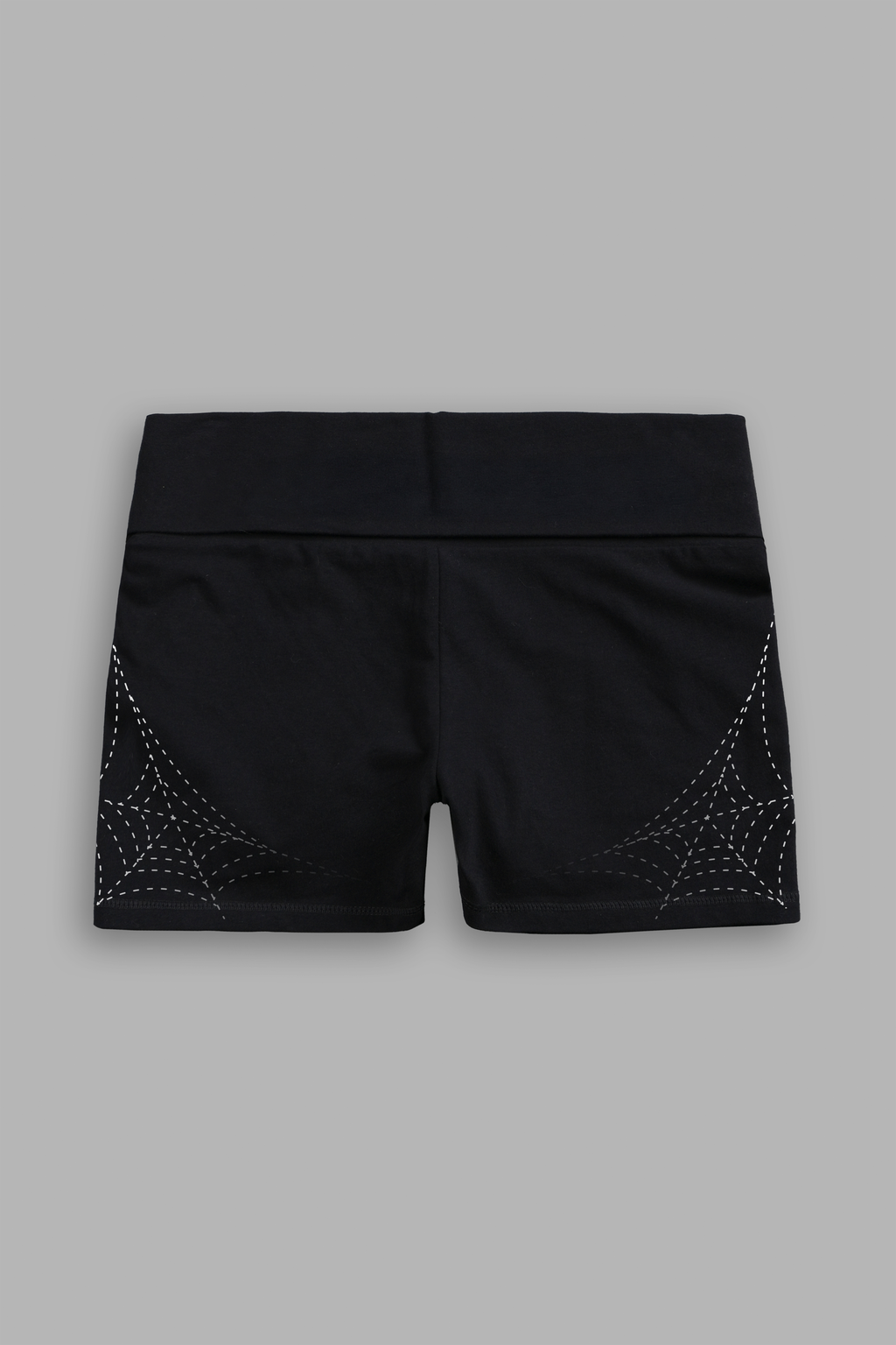 Sheshiko Web Fold Over Shorts in Black