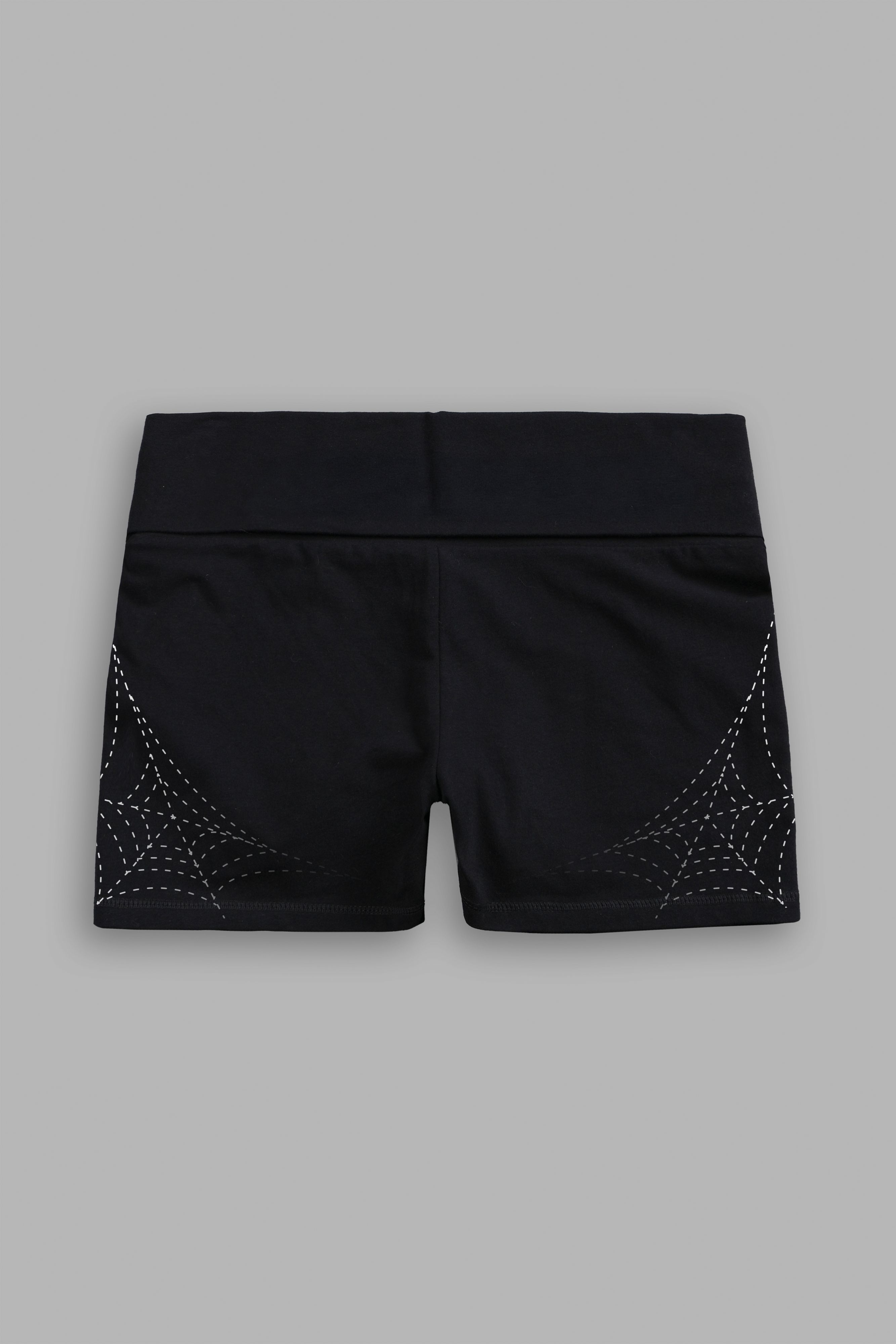 Sheshiko Web Fold Over Shorts in Black