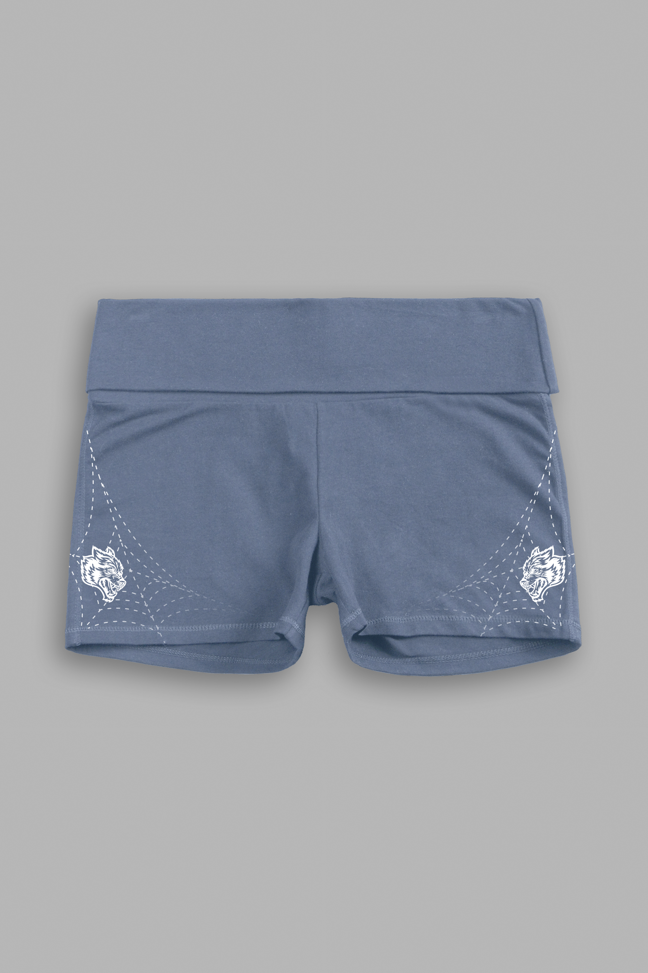 Sheshiko Web Fold Over Shorts in Norse Blue