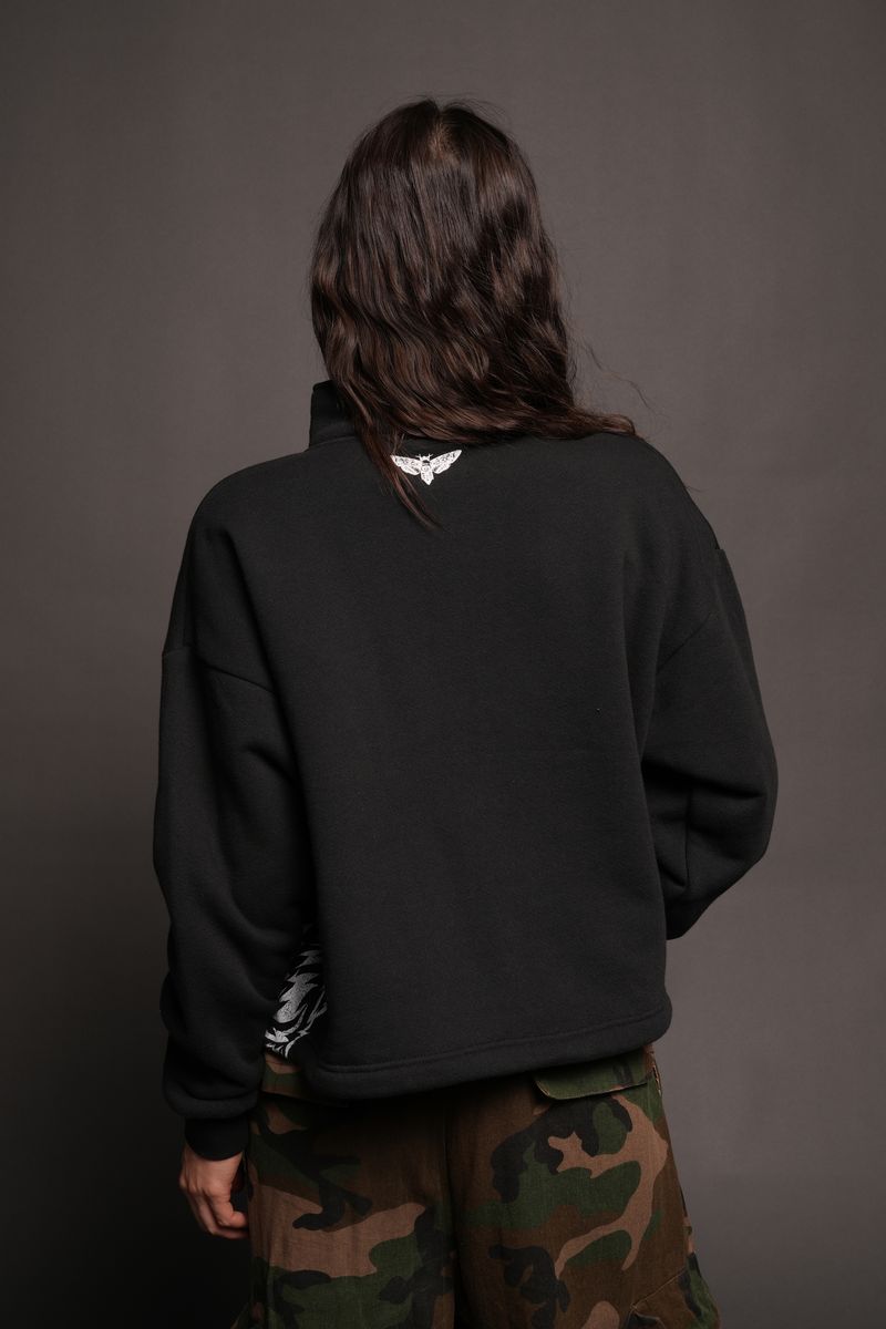 She Wolf Pack She Everson Mockneck Sweater In Black - imagem 2