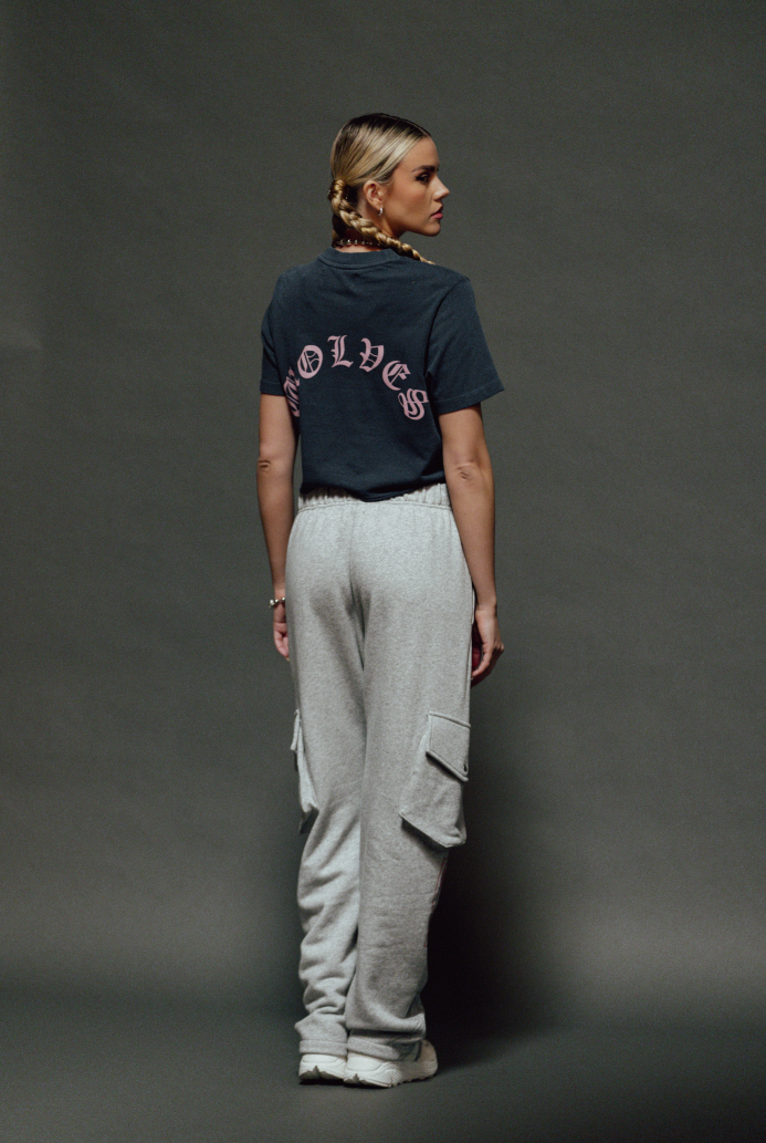 Mission Accomplished "Premium" (Cropped) Tee in Storm Blue - imagem 2