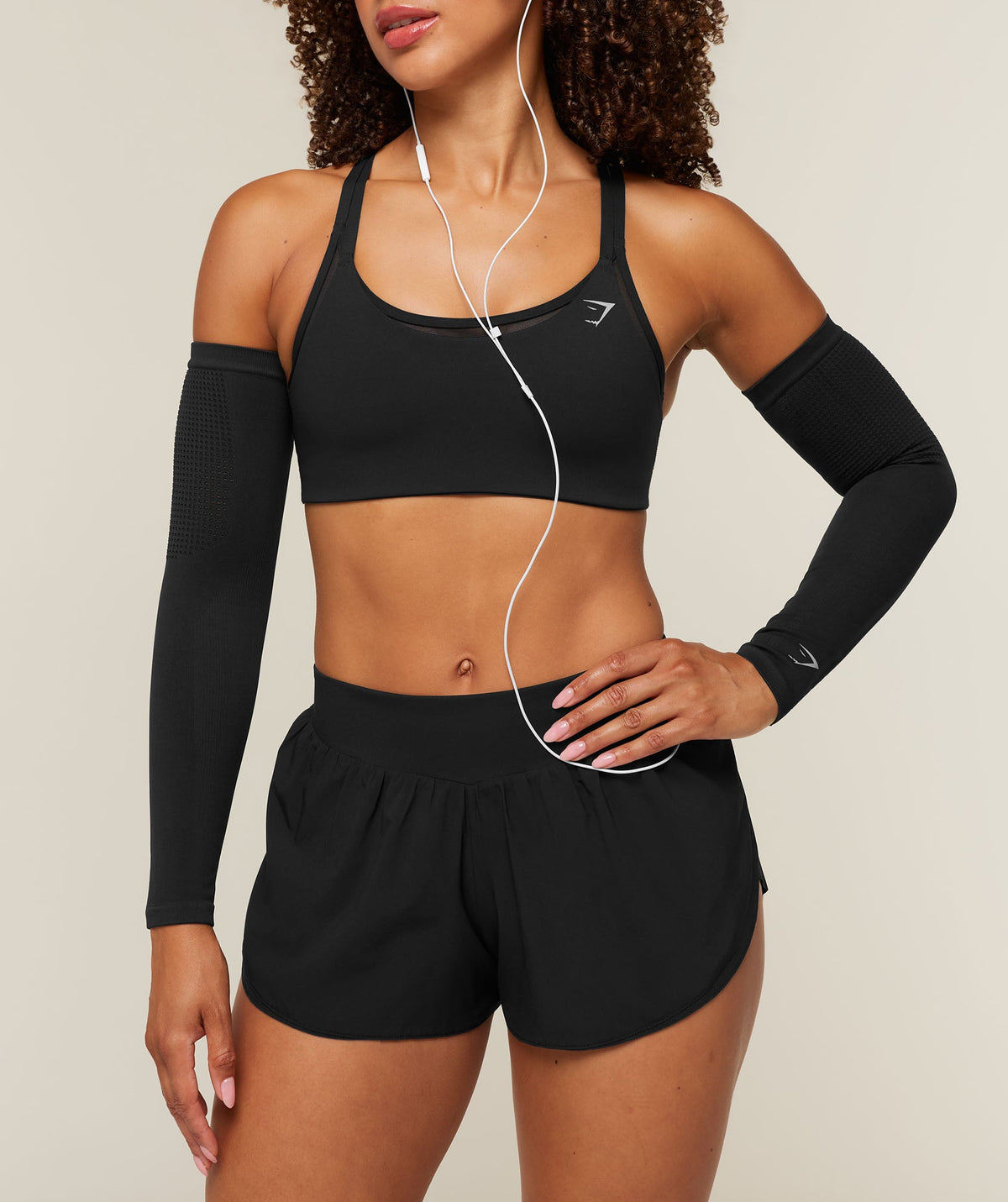 Seamless Arm Sleeves - Black — imagem 5