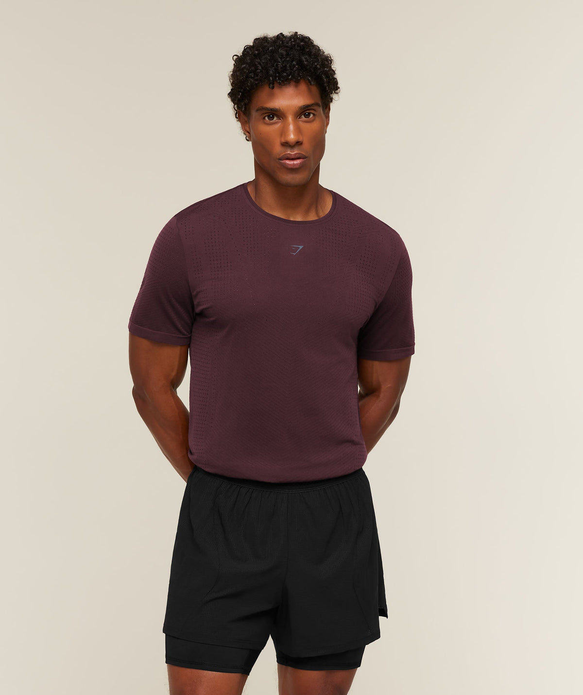 Seamless Running T-Shirt - Cherry Purple — imagem 5