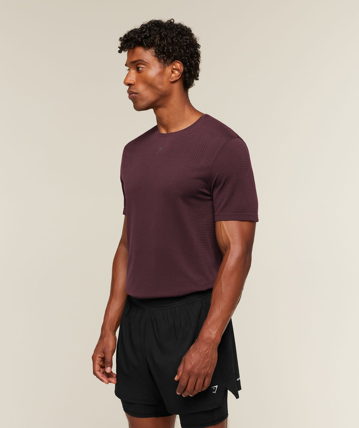 Seamless Running T-Shirt - Cherry Purple — imagem 3