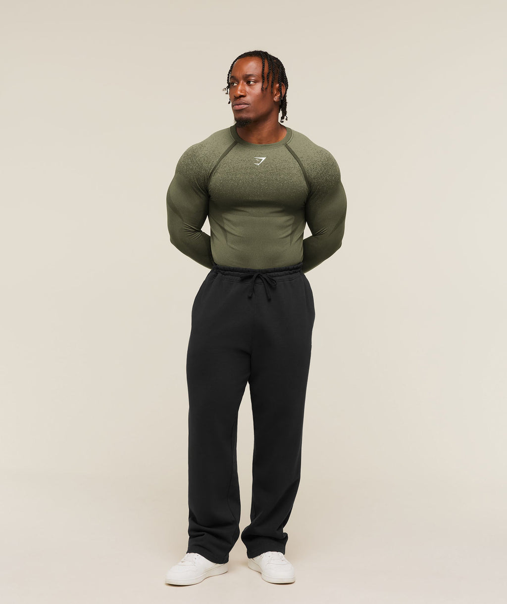 Shadow Seamless Long Sleeve T-Shirt - Core Olive — imagem 6