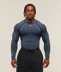 Shadow Seamless Long Sleeve T-Shirt - Heavy Blue — imagem 1
