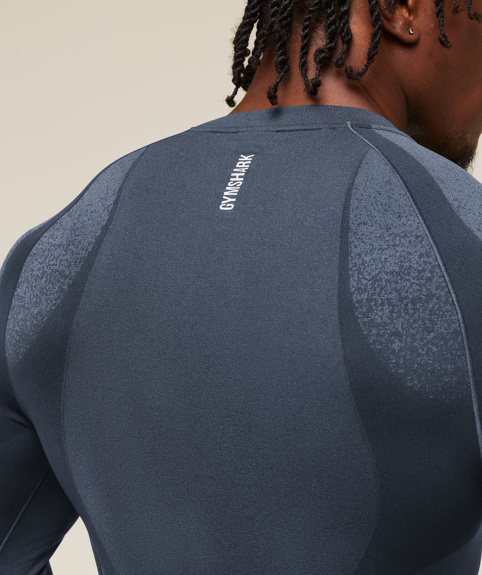 Shadow Seamless Long Sleeve T-Shirt - Heavy Blue — imagem 5