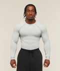 Shadow Seamless Long Sleeve T-Shirt - Light Grey — imagem 1