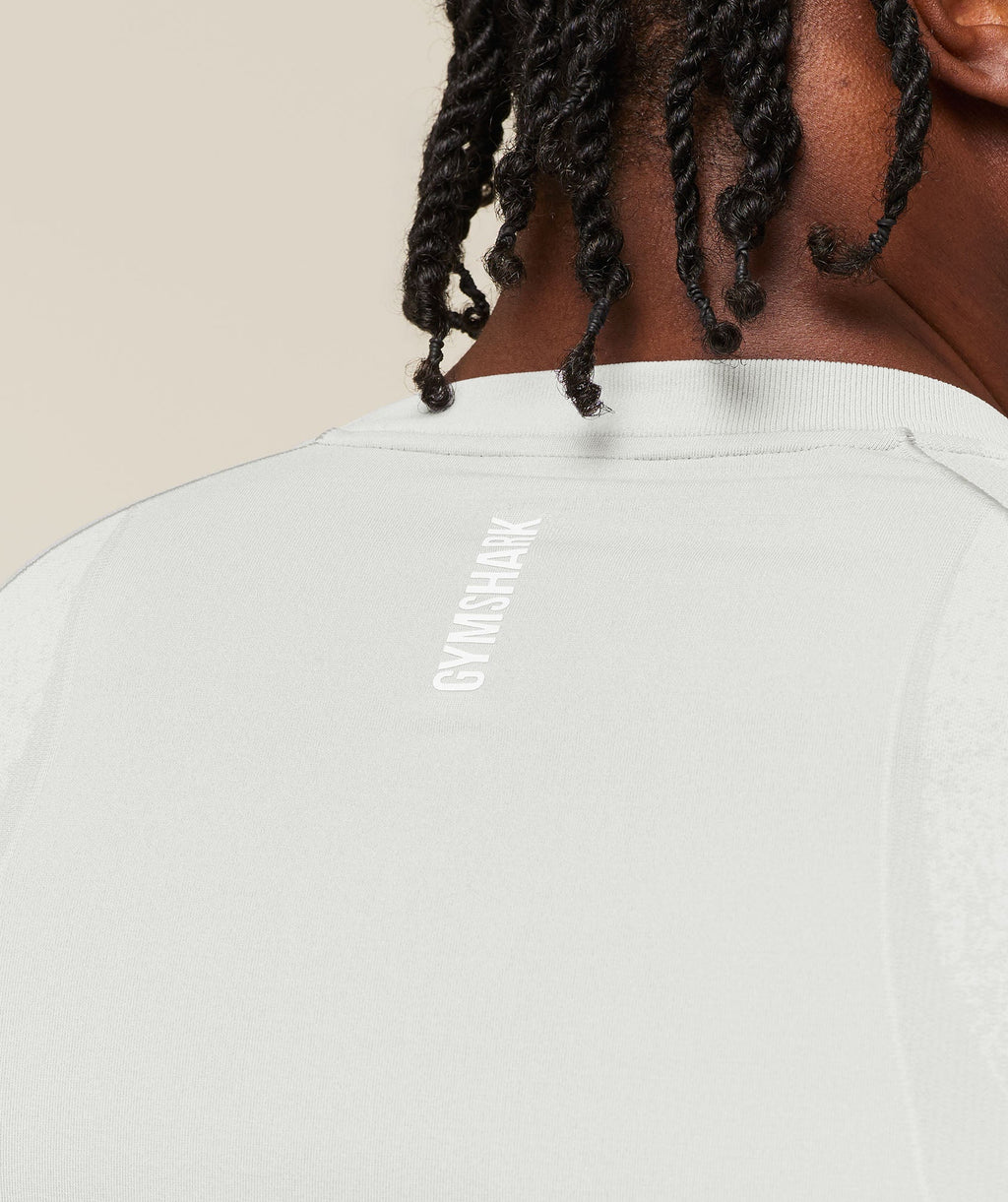 Shadow Seamless Long Sleeve T-Shirt - Light Grey — imagem 5